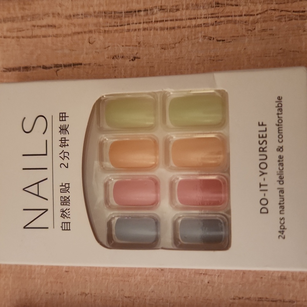 6 Sets Of Press On Nails Set - Floral, Pastels, Summer